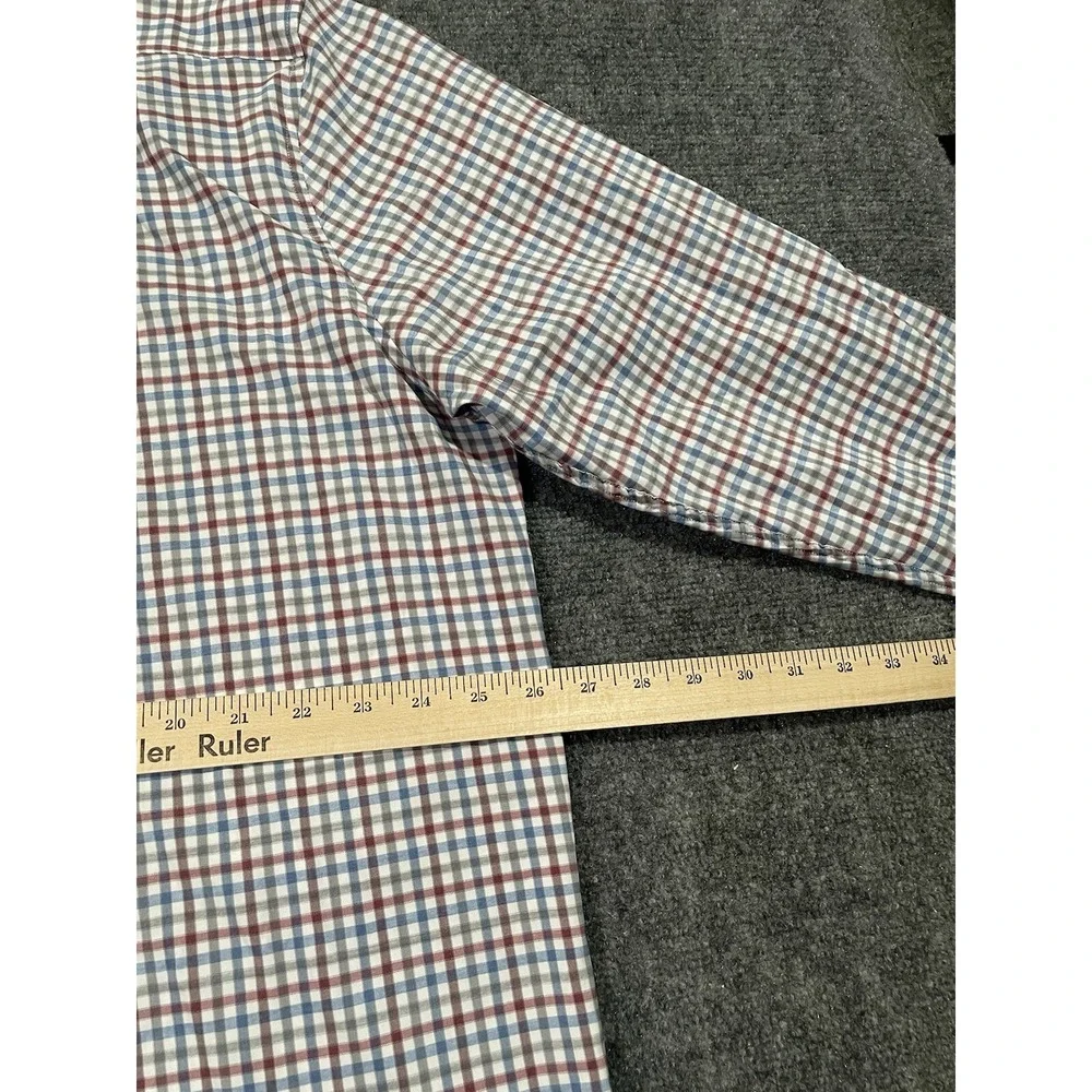 Johnnie O Shirt Mens Xxl Prepformance Plaid Button Up Casual Comfort Work - Picture 6 of 7